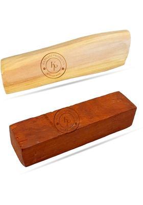 Kannaujproducts Sandalwood Stick (Chandan Ladki) And Red (Lal Chandan) 35-50Gm - Indya