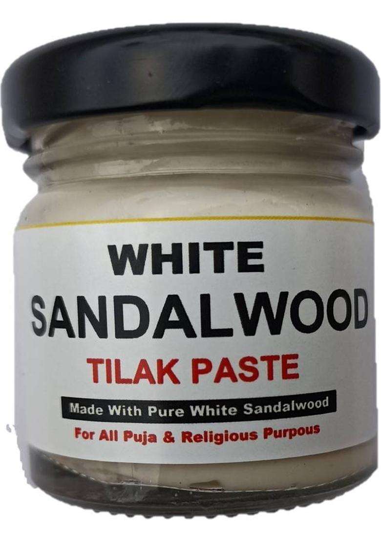 Badalteyalfaaz White Sandalwood Paste Tilak Made Wite Pure And Rare Whitesandalwood 50Gm - Indya