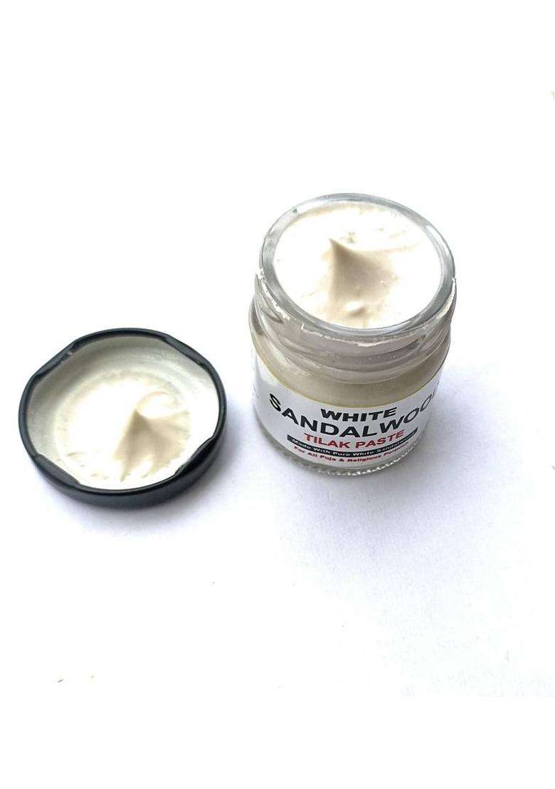 Badalteyalfaaz White Sandalwood Paste Tilak Made Wite Pure And Rare Whitesandalwood 50Gm - Indya