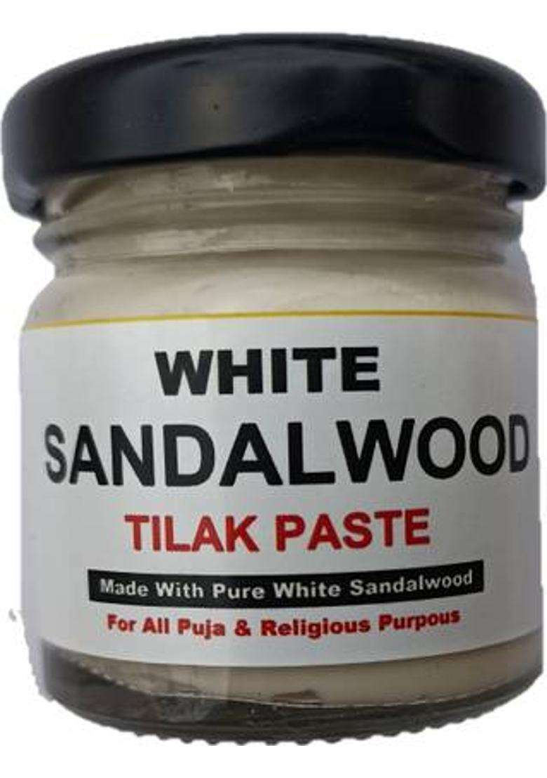 Badalteyalfaaz White Sandalwood Paste Tilak Made Wite Pure And Rare Whitesandalwood 50Gm - Indya