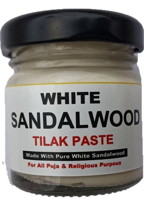 Badalteyalfaaz White Sandalwood Paste Tilak Made Wite Pure And Rare Whitesandalwood 50Gm