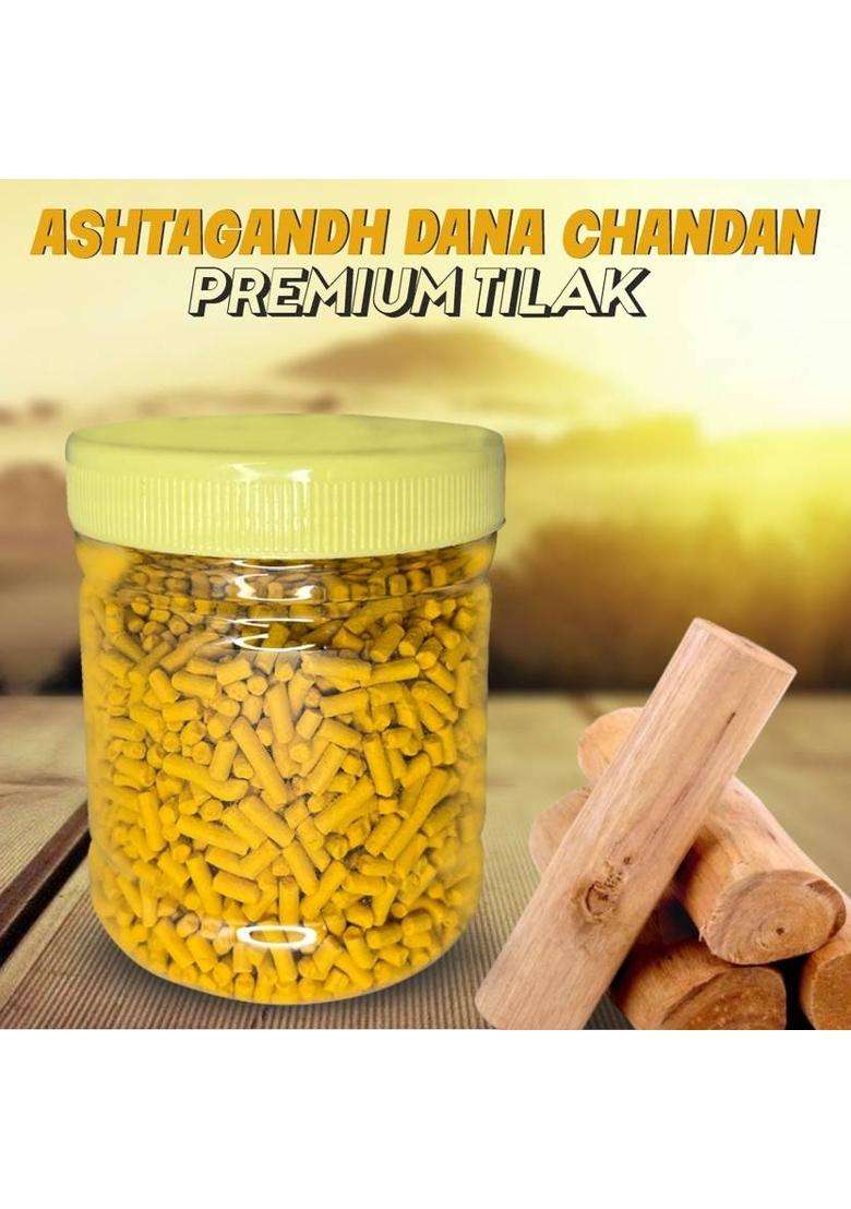 Dokchan Dana Yellow Sandalwood /Chandan For Tilak Pooja 100Gram - Indya