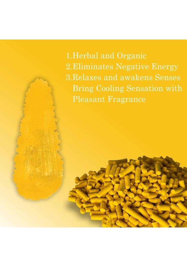 Dokchan Dana Yellow Sandalwood /Chandan For Tilak Pooja 100Gram - Indya