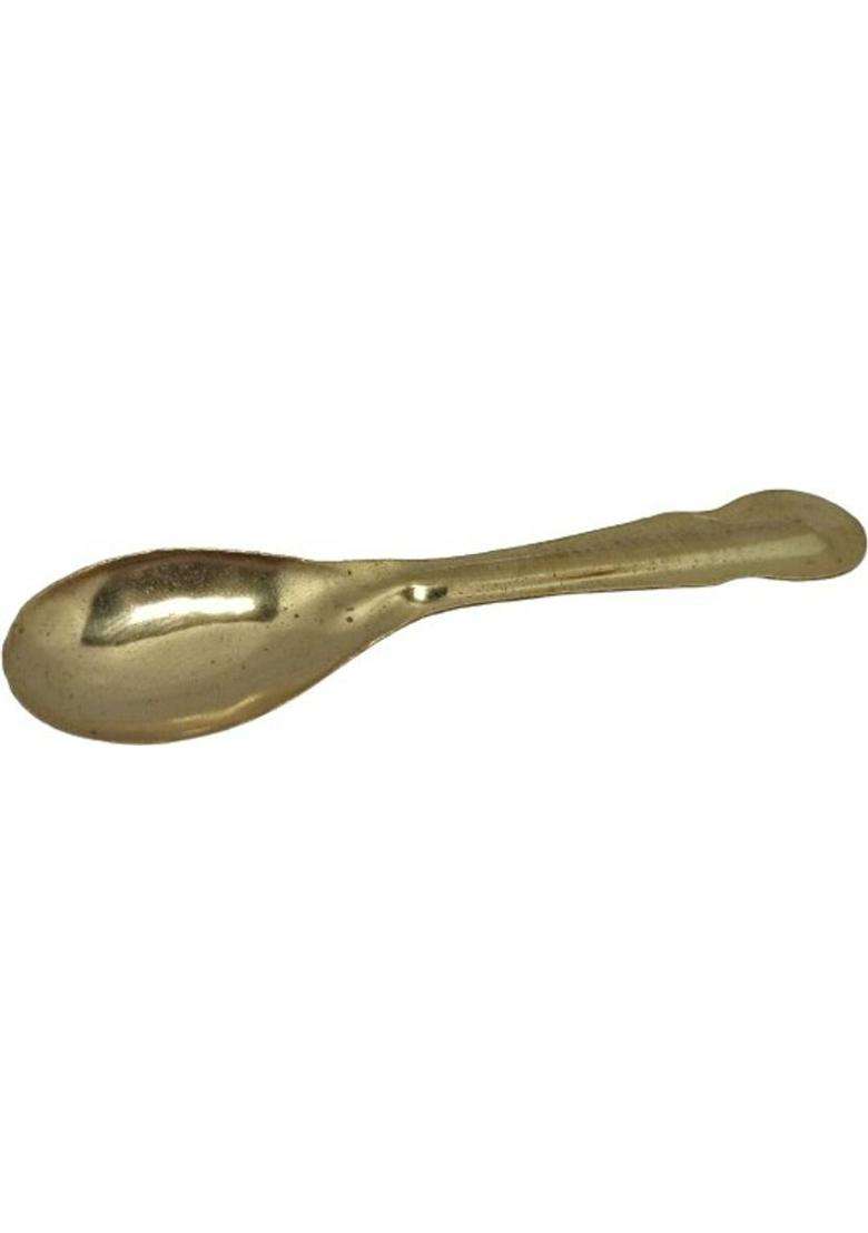 Kanha Kanhaiya Ji Bhog Thali With Spoon Glass And Bowl/ Thakur Ke Bartan Copper (Gold) - Indya