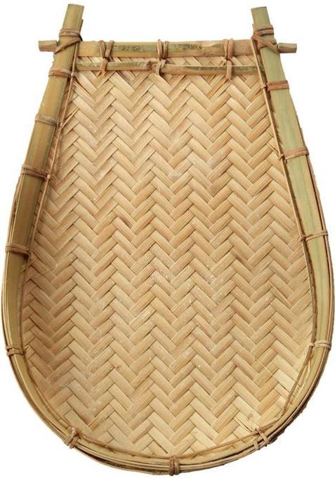 Das Departmental Store Bamboo Pooja Kulo Or Tray (1 Pieces, Brown)