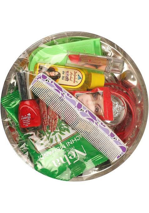 Shri Anand Poojan Samagri Devi Mata Ka Shringar/11 Shringar/Durga Puja Shrungar Kit / Shringar Plastic Mulicolor Steel (1 Pieces Multicolor)