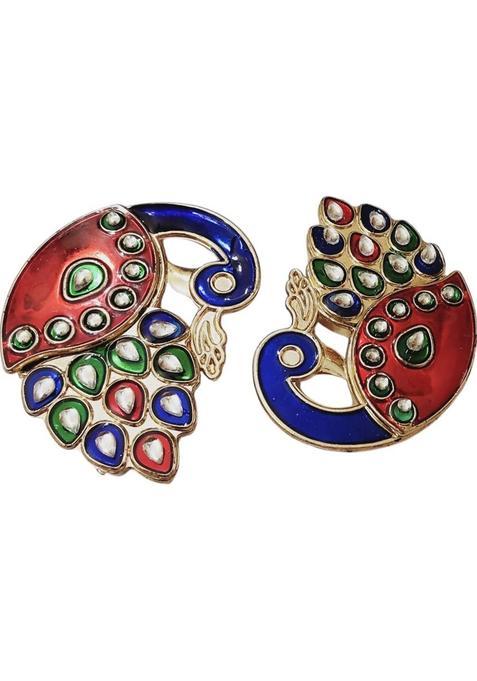 Aahana Enterprises Meenakari Box With Roli Chawal Tika Pooja & Gift Item , Pack Of 2 Plastic (2 Pieces, Multicolor)