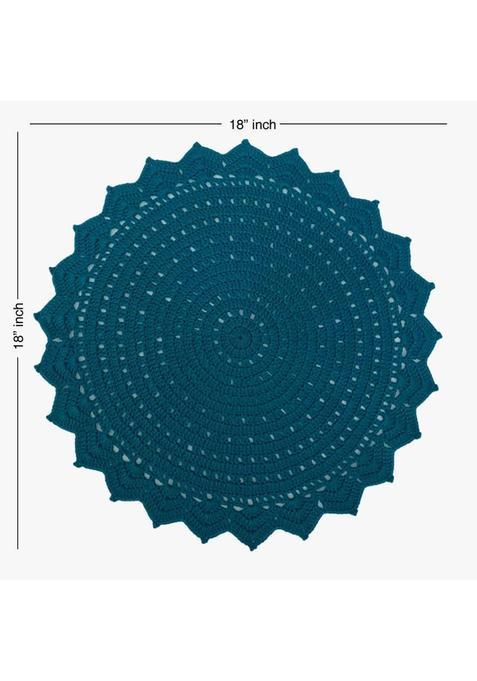 Daily Buy Pooja Thali Cover/ Tray Cover / Basket Table Center Mat Or Wool (1 Pieces Multicolor)