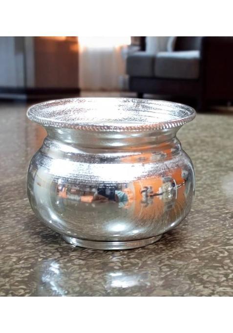 Sigaram German Silver Plain Traditional For Kum & Haldi Cup Home Pooja K4662 Plated (1 Pieces Silver)