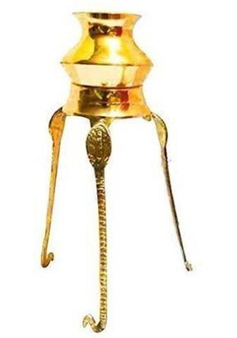 Sbbco Shivling Stand And Abhishek Lota Kalash Stand, Shiva Lingam Abhishekam Shiving For Home Pooja Brass (1 Pieces, Gold)
