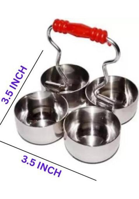 Tumurs Stainless Steel Chopda For Kumkum Roli Chandan Chawal Akshat Tilak (1 Pieces, Silver)