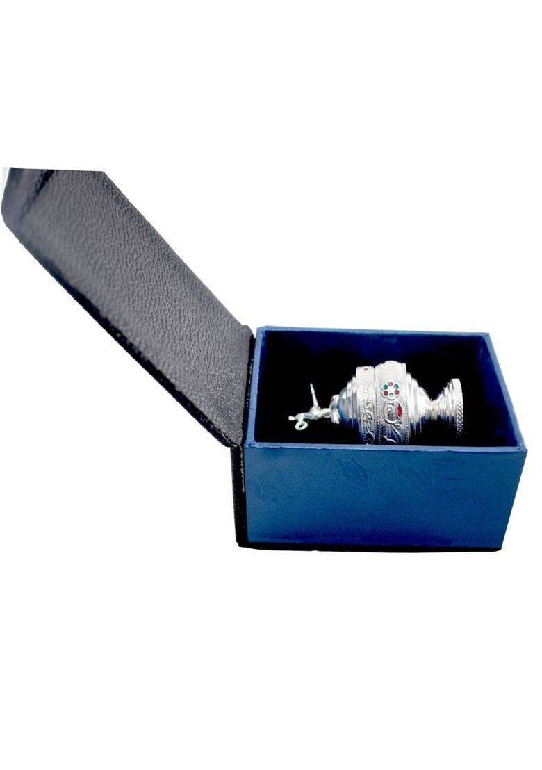 Kmj Pure Silver(Chandi) Sindoor-Dani/Box For Women Kumkum Box (Wt. 26 Gms) Silver (1 Pieces White) - Indya