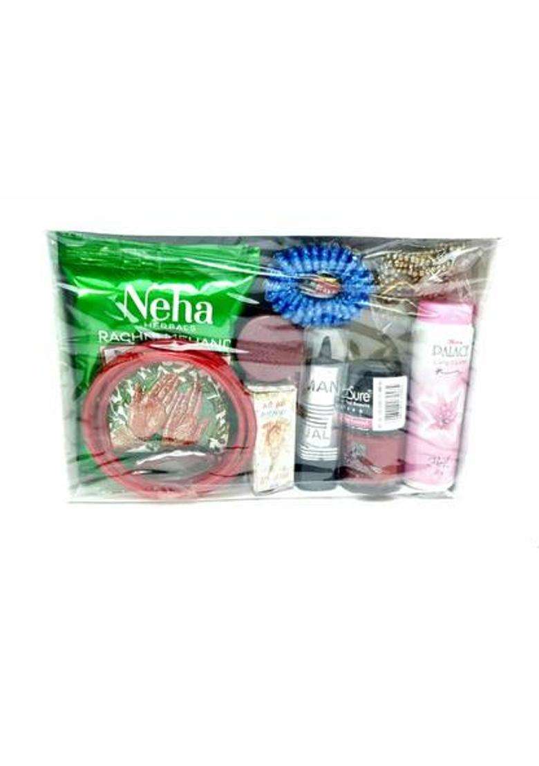 Kashi Dham Mata Ka Shringaar Set Of 16 Puja Kit Shringar/Durga Shrungar Plastic (1 Pieces Multicolor) - Indya