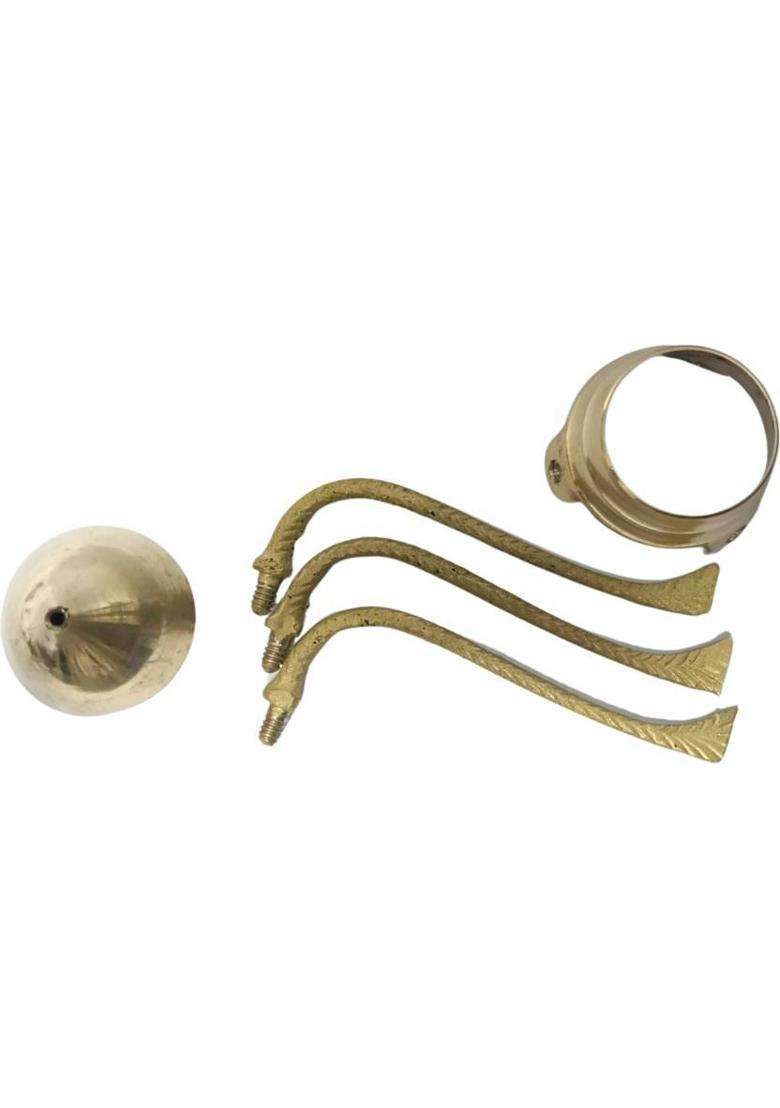 Daridra Bhanjan Shivling Jal Stand Brass Om Thali With Water Stand/For Daily Home Pooja(Brass). (1 Pieces Gold) - Indya