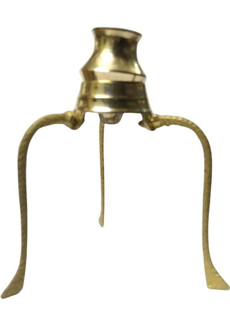 Daridra Bhanjan Shivling Jal Stand Brass Om Thali With Water Stand/For Daily Home Pooja(Brass). (1 Pieces Gold) - Indya