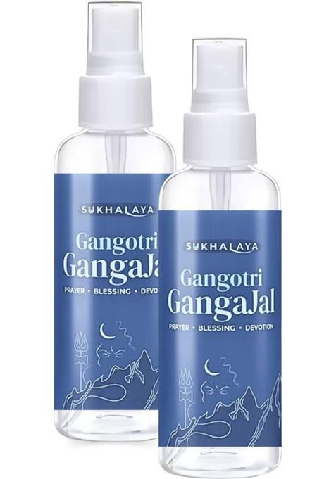 Sukhalaya Gangotri Ganga Jal Spray 200Ml Ideal Water For Pooja Home And Office (Pack Of 2)