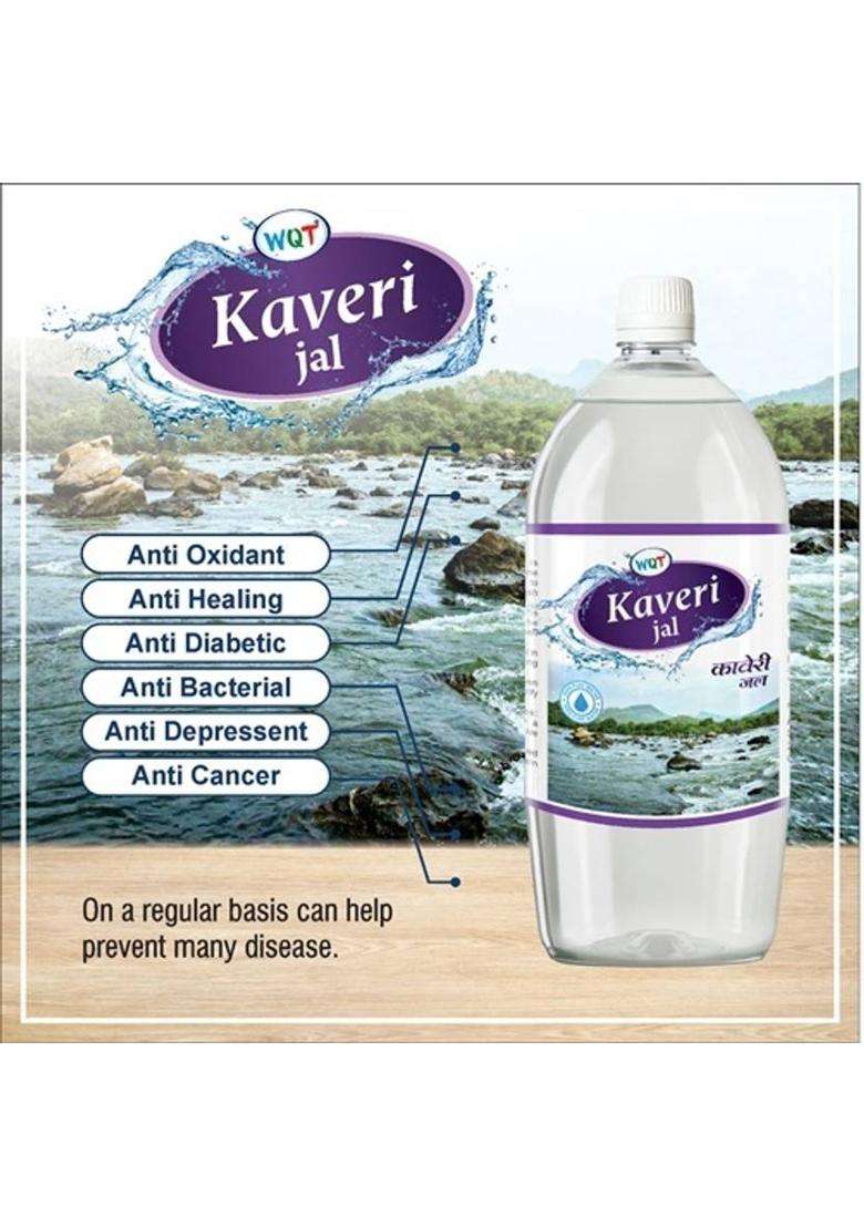 Wqt Kaveri Jal 500 Ml Purest Holy Water For Puja Sourced From River (500 Ml) - Indya