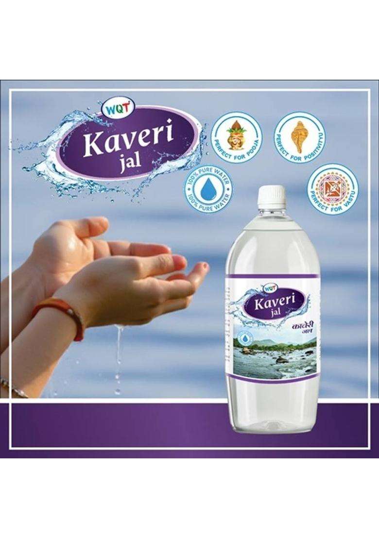 Wqt Kaveri Jal 500 Ml Purest Holy Water For Puja Sourced From River (500 Ml) - Indya
