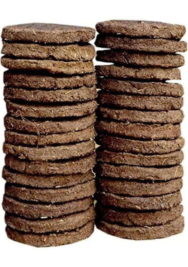 Ma Ganga Cow Dung Cake Prepared With Jal Pooja Hawan Etc. Purpose - Indya