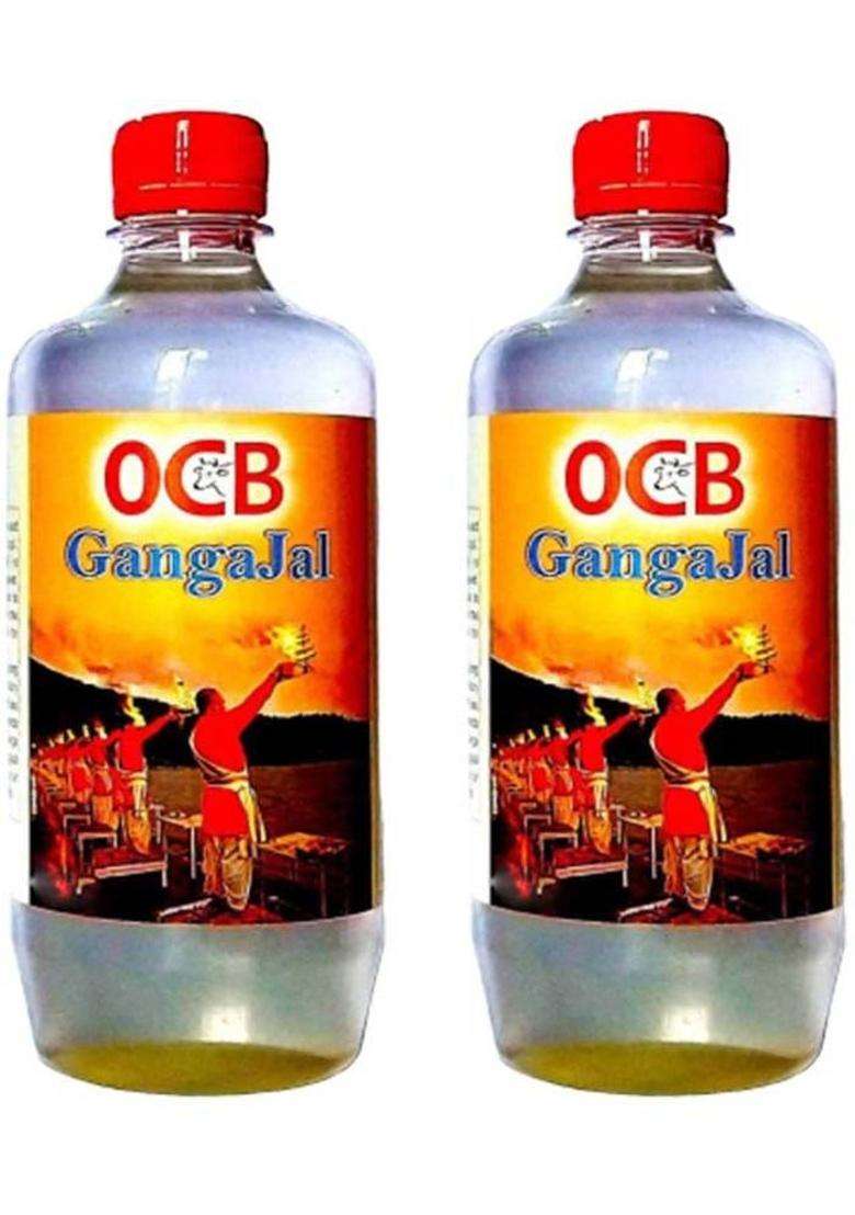 Ocb Pavitra Gangajal Natural (500Ml X 2Pic Bottle) 2 Piece Combo Pooja Water Bottle (1000 Ml) - Indya