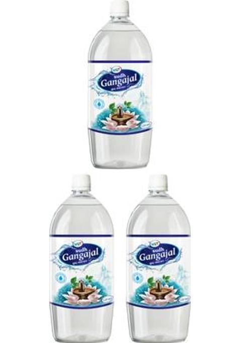 Wqt Ganga Jal 220Ml Pack Of 3 Holy Water For Puja Sourced From Gangotri Valley (660 Ml)