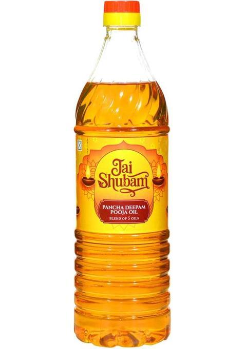 Jaishubam Pancha Deepam Pooja Oil With Camphor Fragrance 900Ml (900 Ml)
