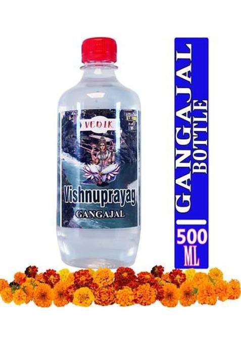 Vedik Vishnuprayag Gangajal 100% Original Natural(500Ml Bottle) Pooja Water (500 Ml)