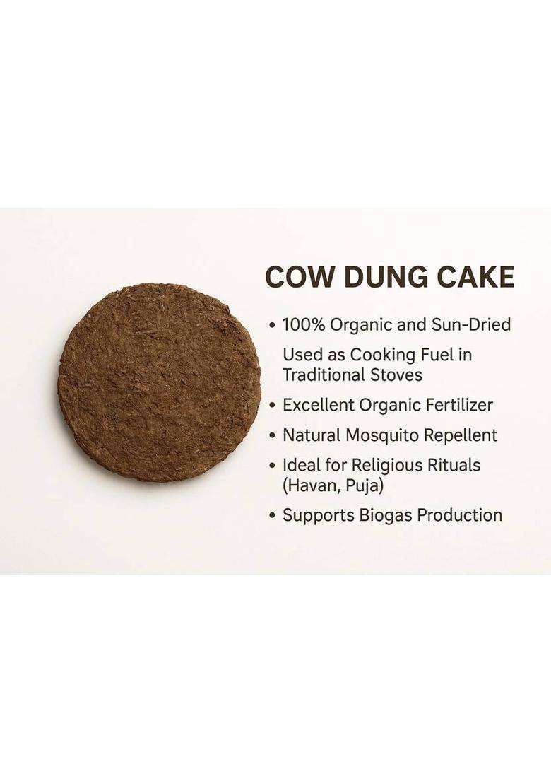 Ayodhya Hawan Cow Dung Cake Havan Kund Upla Gobar Set 20 Pcs - Indya