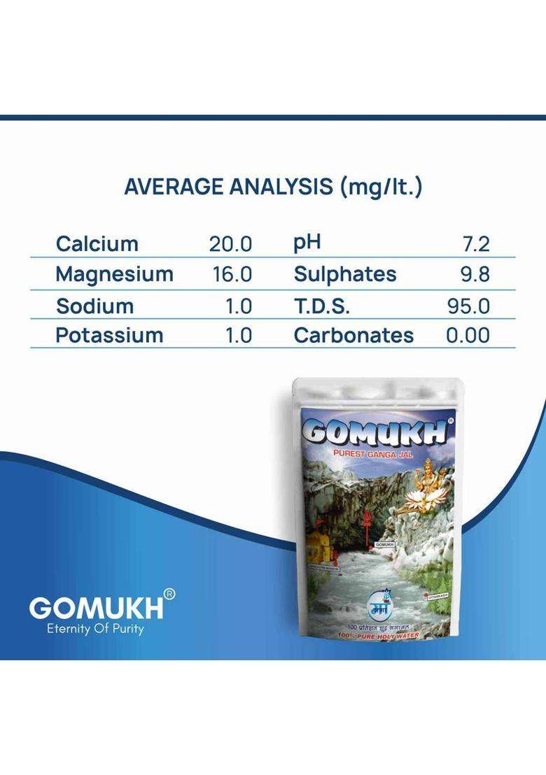Gomukh Gangajal Pouches Pack Of 6 (1320 G) - Indya