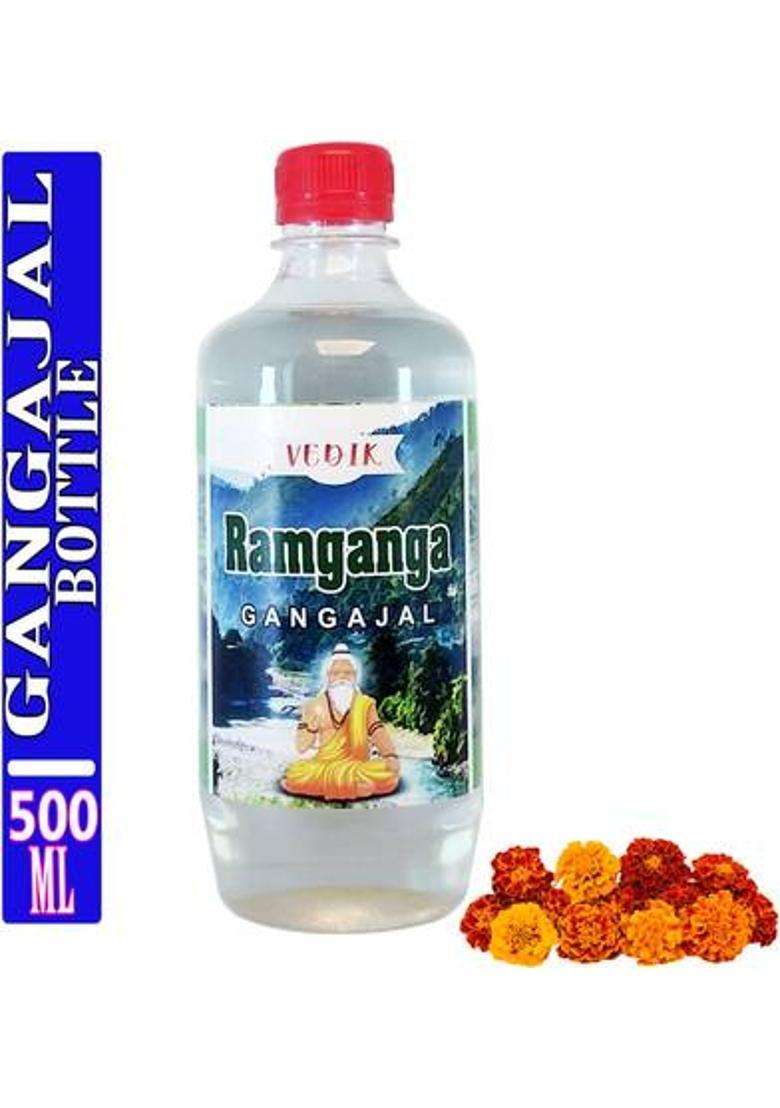 Vedik Ramganga Gangajal Pure For Pooja 500Ml Bottal (500 Ml) - Indya