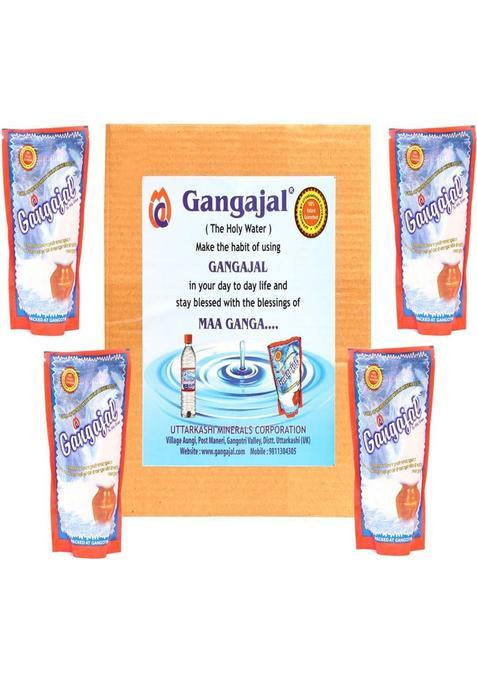 Gangajal Ganga Jal Pure And Natural From Deep Himalayas/Aproved By Uttarakhand Govt./Pack Of 10 Pouches Containing 220 Ml In One Pouch (220 Mlx10 = 1 Box)