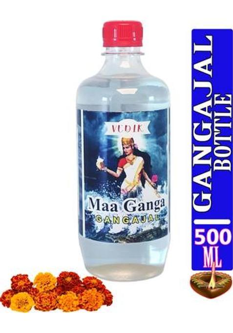 Vedik Maa Ganga Gangajal 500Ml Bottal Water Of River Pooja Purpose (500 Ml)