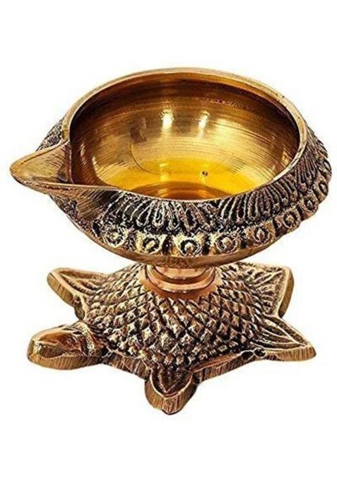 Navyaksh Brass Table Diya (Height 2 Inch)