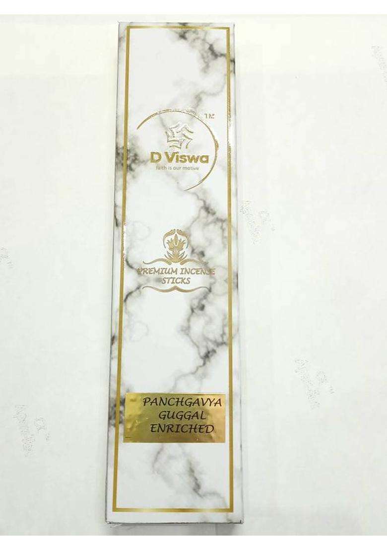 D Viswa Panchgavya Guggal Enriched Premium Agarbatti (30 Units Set Of 1) - Indya