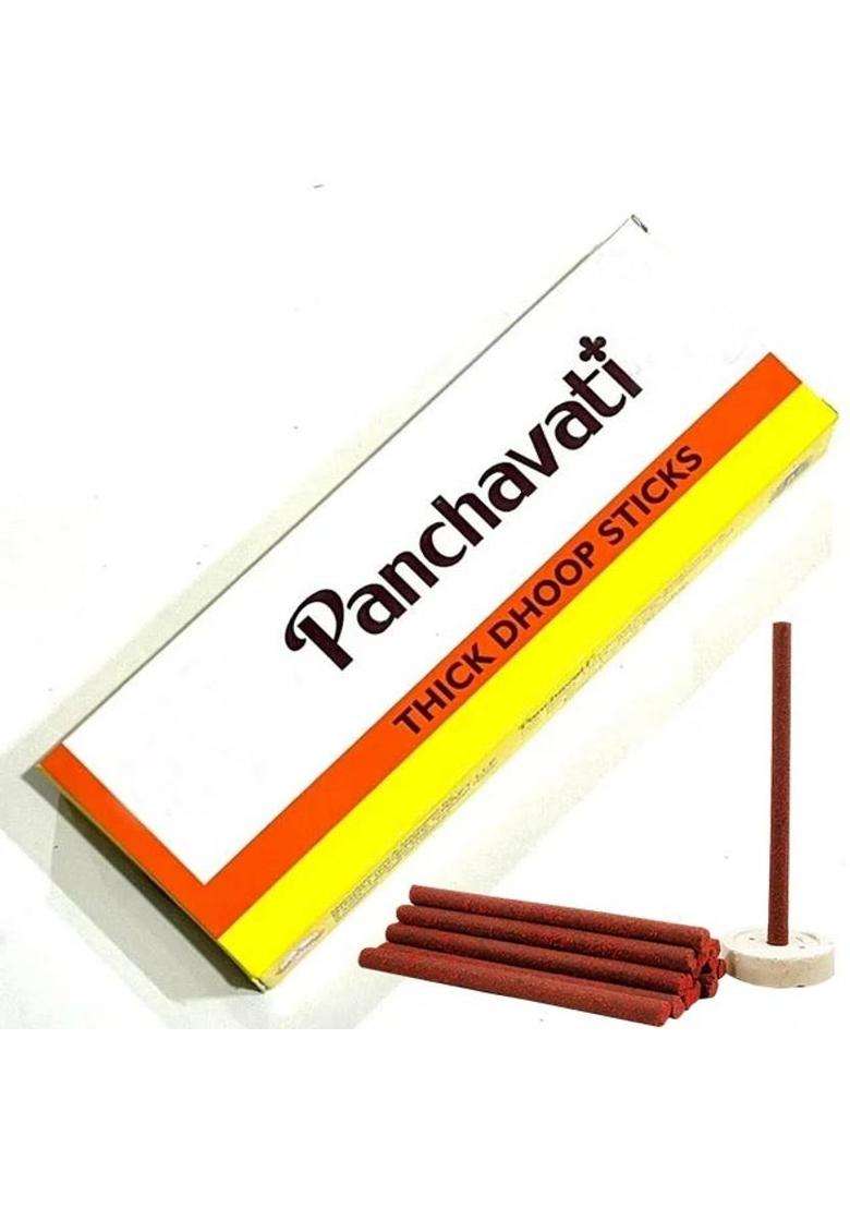 De-Ultimate Pack Of 3 (21 Sticks) Panchavati Long Premium Dhoop Incense Sticks For Worship Scented Units Set 3) - Indya