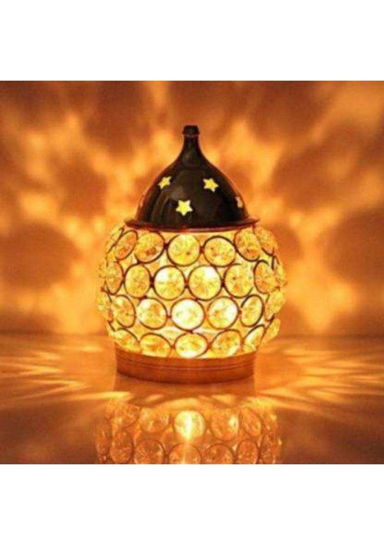 Navyaksh Brass Table Diya (Height 4.5 Inch) - Indya