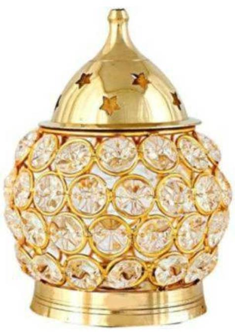 Navyaksh Brass Table Diya (Height: 4.5 Inch)