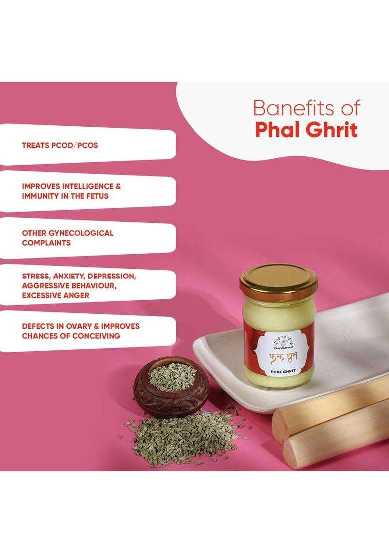 Panchgavyam Phal Ayurvedic A2 Medicated Ghrit /Ghee Complete Solution To Female (100 Ml) - Indya