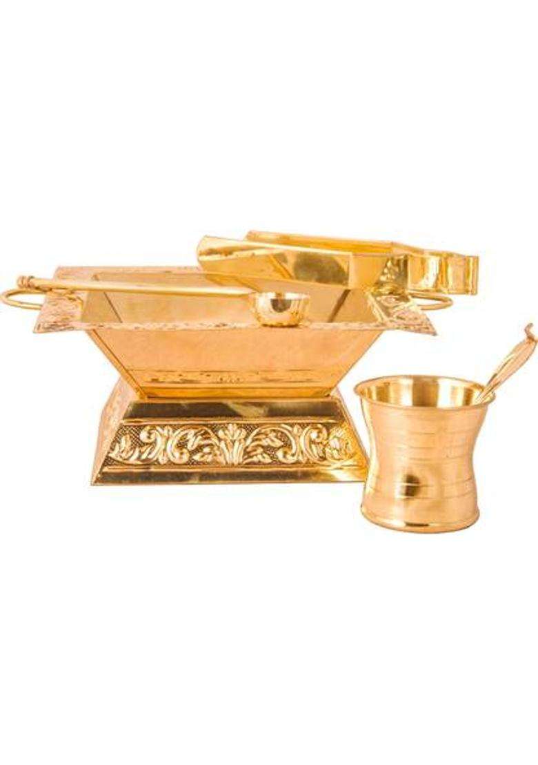 Shivshakti Arts Ssa-C-1-3805-Panchpatra-Small - Indya