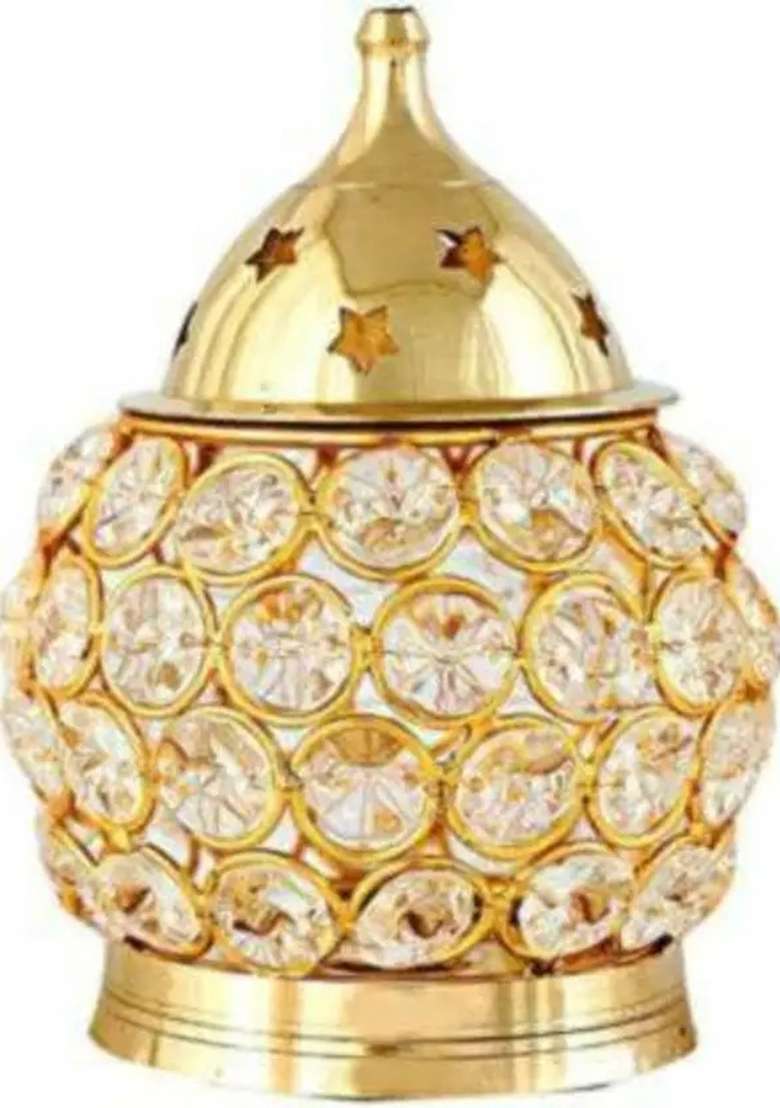 Navyaksh Brass Table Diya (Height 4.5 Inch) - Indya