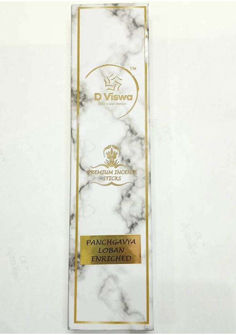D Viswa Panchgavya Loban Enriched Premium Agarbatti (30 Units Set Of 1) - Indya