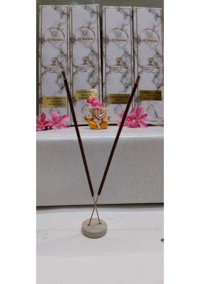 D Viswa Panchgavya Loban Enriched Premium Agarbatti (30 Units Set Of 1) - Indya