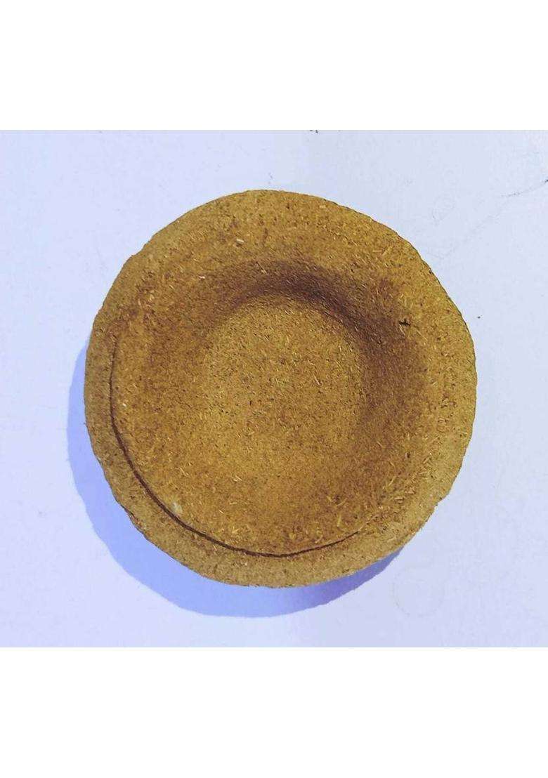 Dhenush Panchagavya Cow Dung DiyaGobar Diya Ideal Poojan Etc.(Pack Of 51 Pcs) Table (Height 2 Inch) - Indya