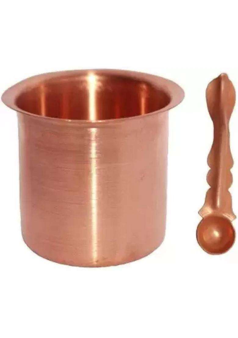 Puchchi Copper Kalash (Brown) - Indya