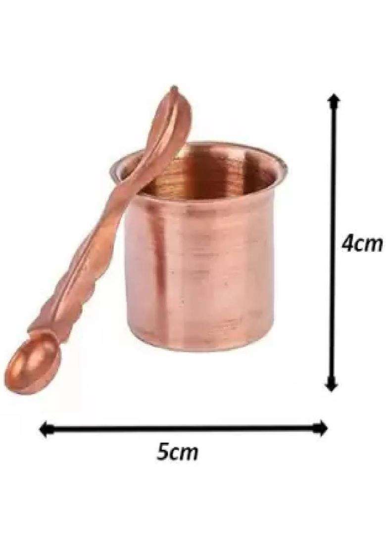 Puchchi Copper Kalash (Brown) - Indya