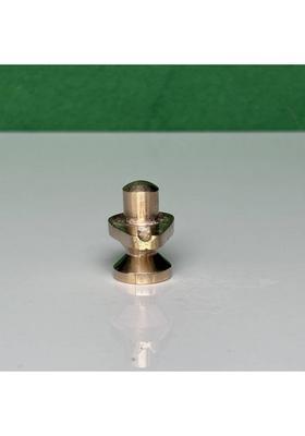 Aakrati Shiivam Vastu Kala Brass Small Shivling For Home Office 30 Gram Decorative Showpiece - 4 Cm(Brass Multicolor)