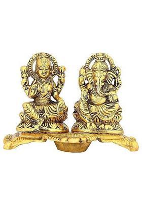 Gopeshwar Nath Handicrafts Decorative Showpiece - 12 Cm(Aluminium Gold)