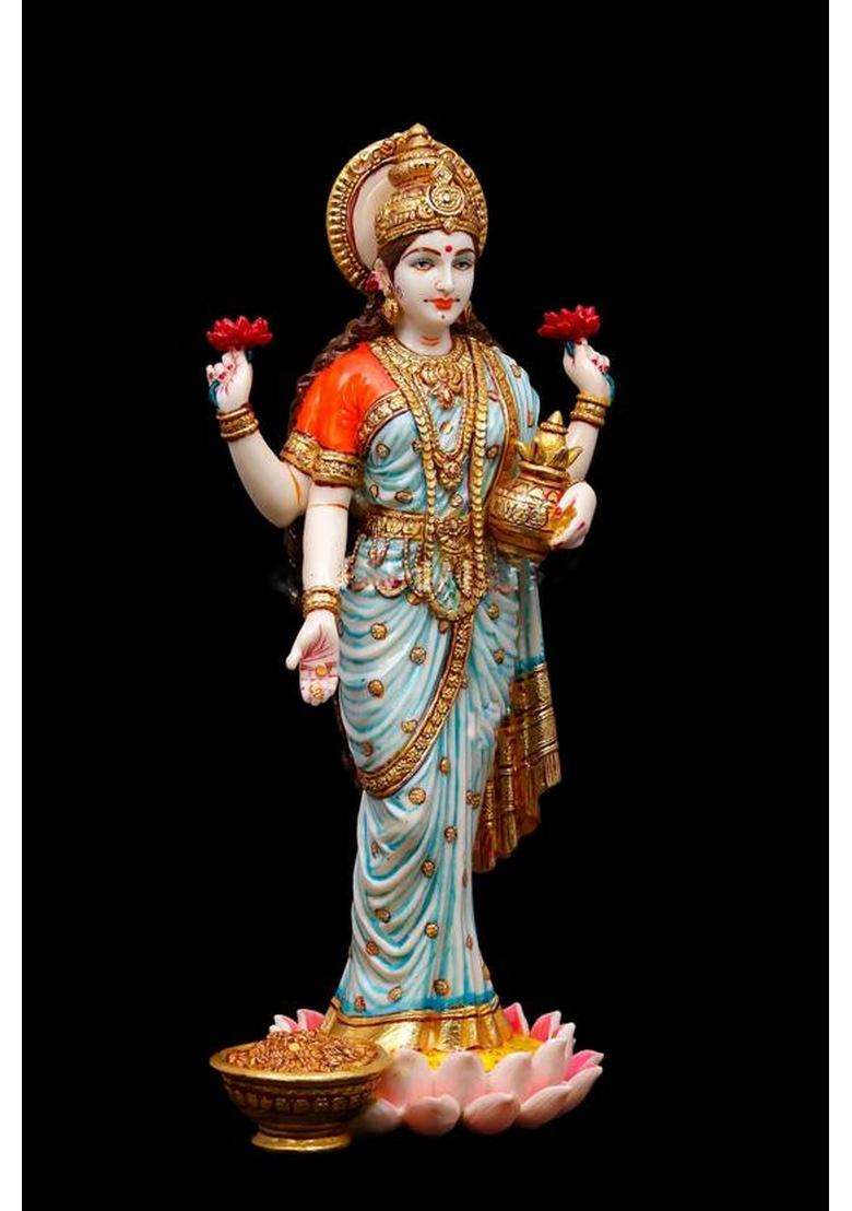 Sevliya Traders Decorative Showpiece - 25.4 Cm(Resin Blue) - Indya