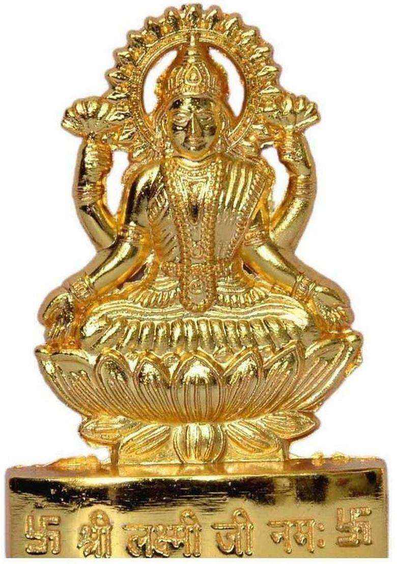 Sbbco Decorative Showpiece - 12 Cm(Metal Yellow) - Indya