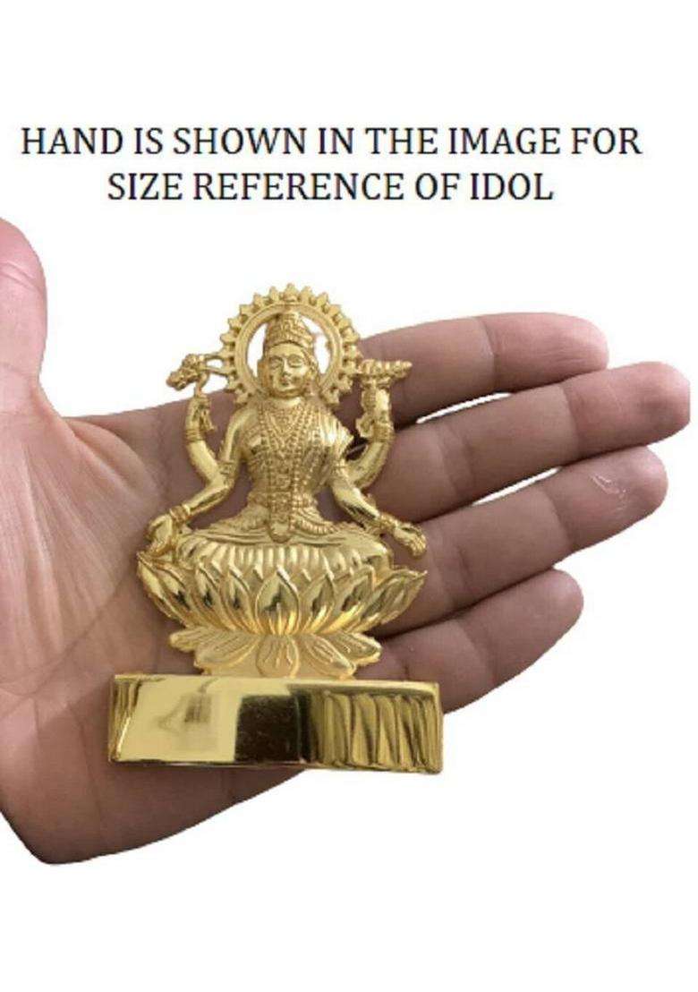 Sbbco Decorative Showpiece - 12 Cm(Metal Yellow) - Indya